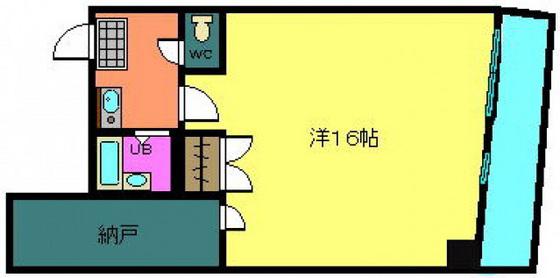 第12やたがいビル(1K/8階)の間取り写真