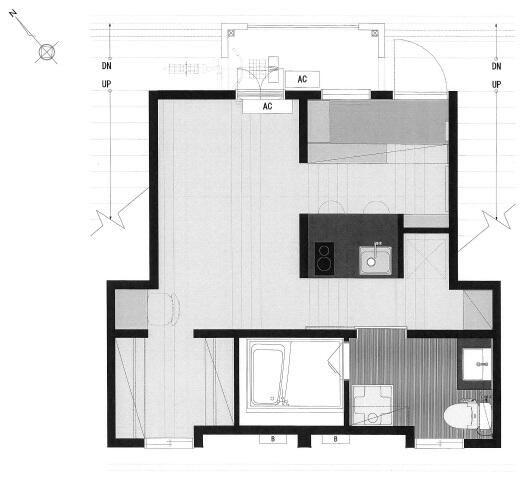 OWN APARTMENT 一之江(ワンルーム/1階)の間取り写真