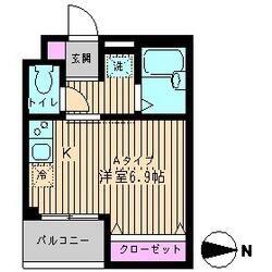 エルピス 大久保(ワンルーム/2階)の間取り写真