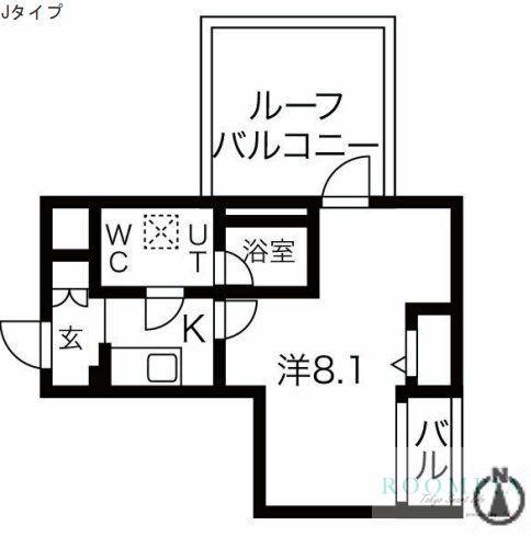 パティーナ中野(1K/4階)の間取り写真