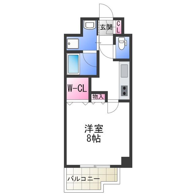エムエスビル(1K/4階)の間取り写真