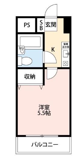 リエス西船橋(1K/3階)の間取り写真