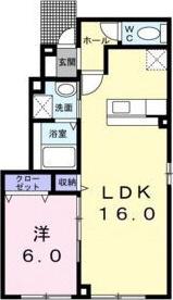 イーストクレール(1LDK/1階)の間取り写真