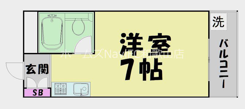プレゼンス西高松(ワンルーム/2階)の間取り写真