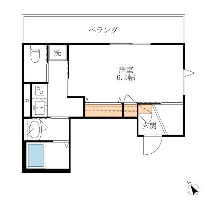 MAISON DE RICHESSE(1K/3階)の間取り写真