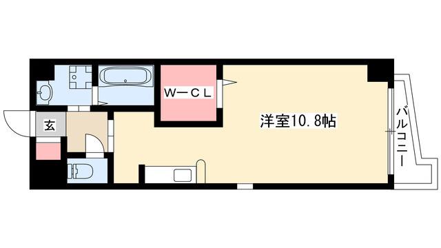 カルティエ アラタマ(ワンルーム/2階)の間取り写真