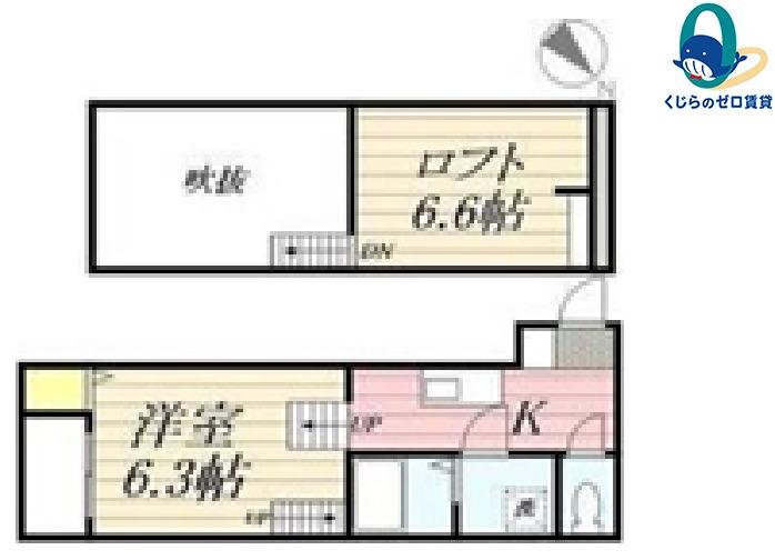 LASPERANZA神宮西(1K/1階)の間取り写真