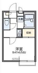 レオパレス小日向(1K/2階)の間取り写真