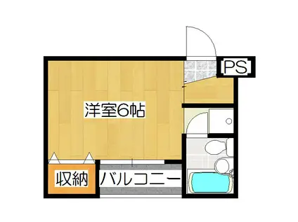 椥辻HSビル(ワンルーム/8階)の間取り写真