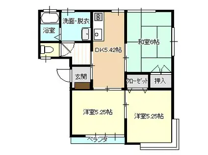 メゾンYOU宮本(3K/1階)の間取り写真