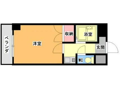 チサトハイツI(1K/1階)の間取り写真