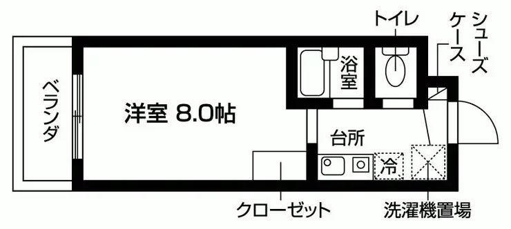 ピュアパレス江戸川台 1階階 間取り