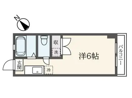 コーポ東川島A棟(ワンルーム/3階)の間取り写真