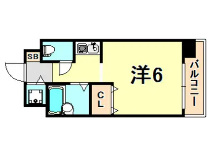 レファインド春日野道(ワンルーム/4階)の間取り写真