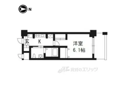 エステムプラザ京都御所ノ内REGIA(1K/4階)の間取り写真