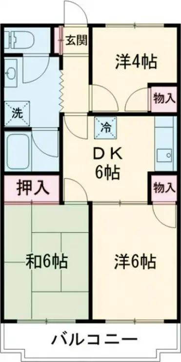 ラフォーレ赤塚 1階階 間取り