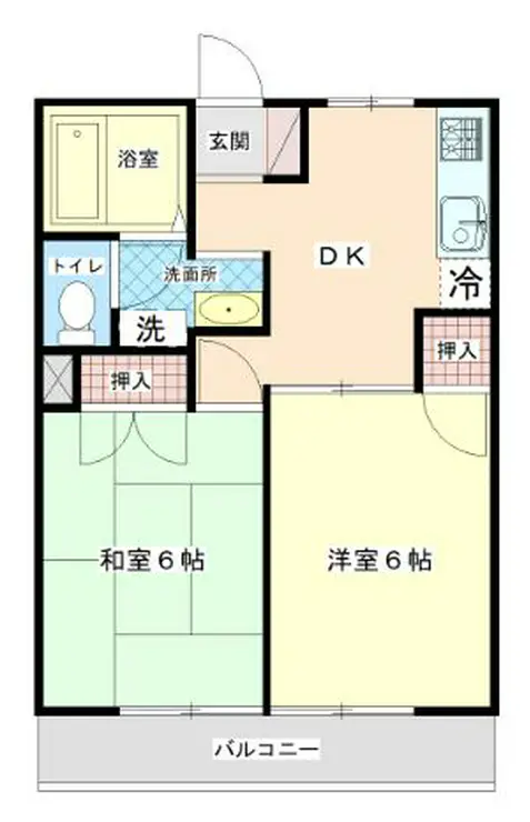 サンバレー2 3階階 間取り