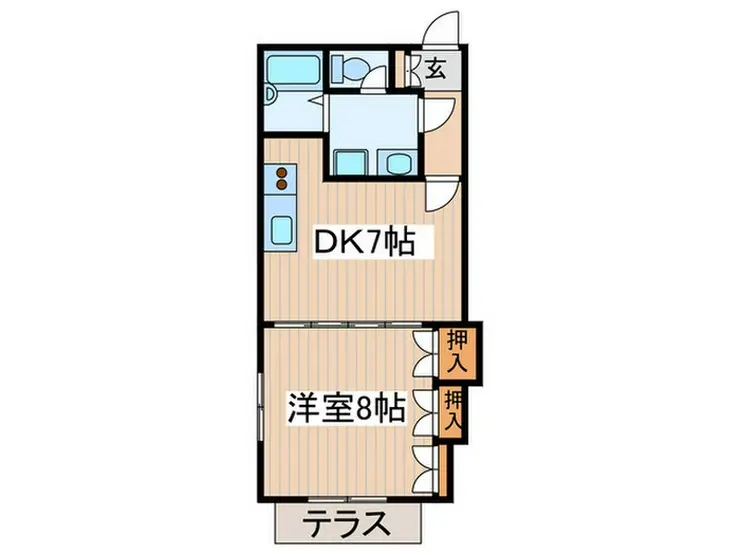 ラビアン小金井 1階階 間取り
