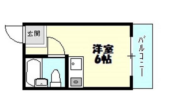 メゾンド長束Ⅰ(ワンルーム/2階)の間取り写真