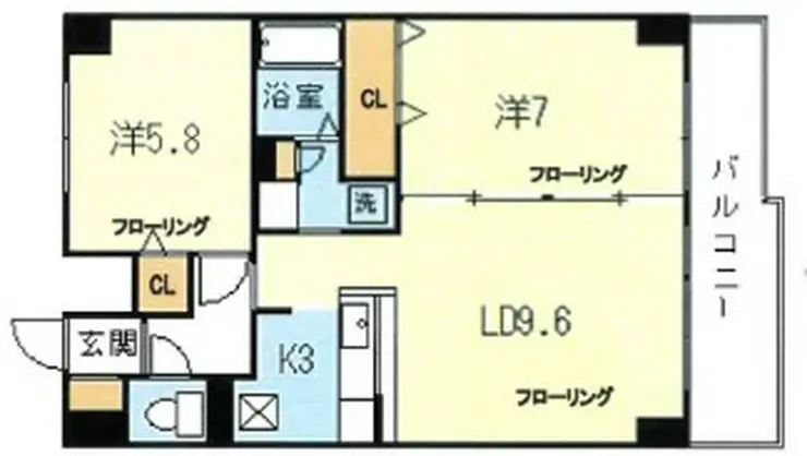 第1寿美家ビル 2階階 間取り