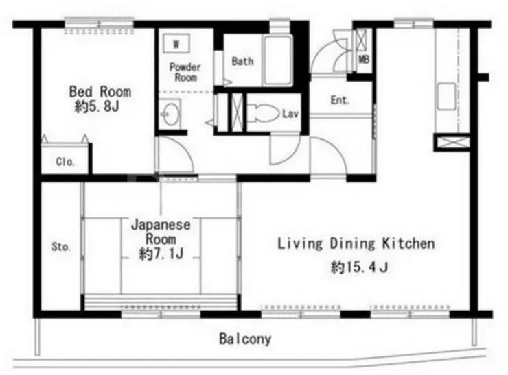 エルナス江戸川 3階階 間取り