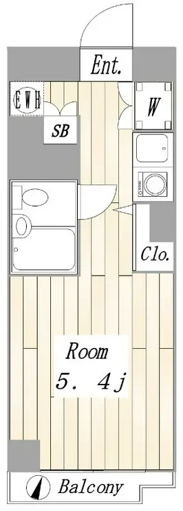朝日プラザ妙蓮寺 4階階 間取り