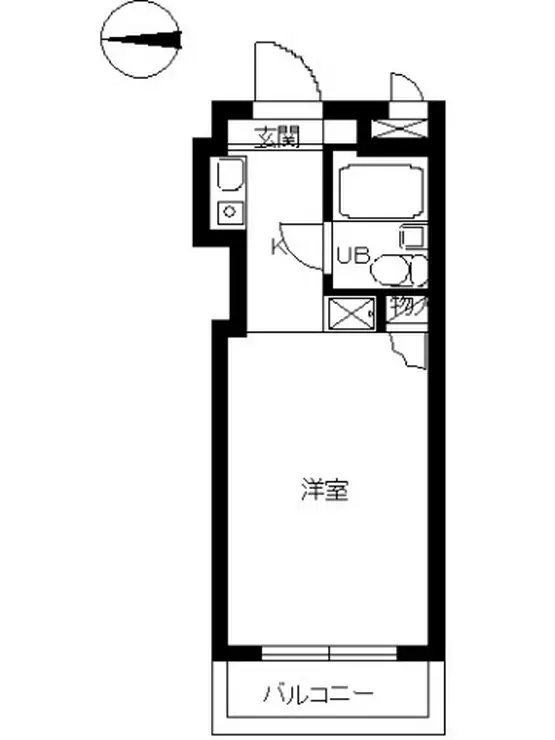 スカイコート品川第2 2階階 間取り