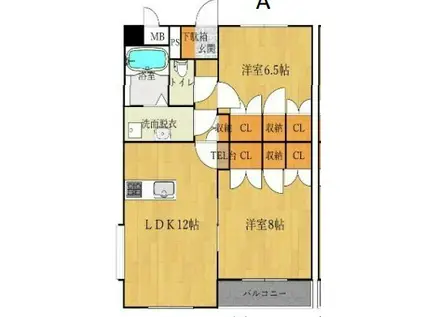 エクセレンスⅡ(2LDK/3階)の間取り写真