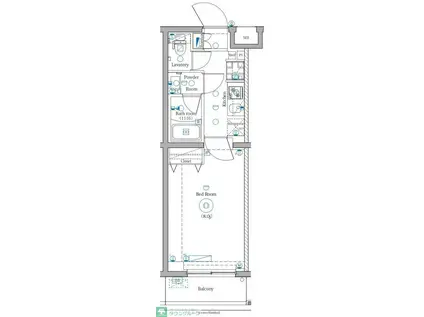 DIPS明大前(1K/3階)の間取り写真