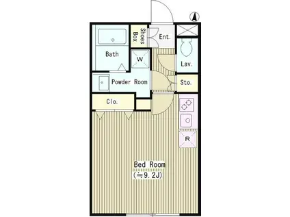 LEGALAND池袋本町(ワンルーム/2階)の間取り写真