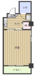 千寿ビル(1K/2階)の間取り写真
