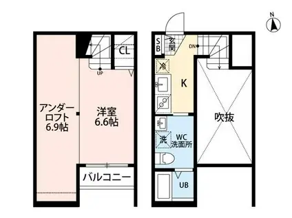 マルスヴァンサンクKUMAMOTO(1K/1階)の間取り写真