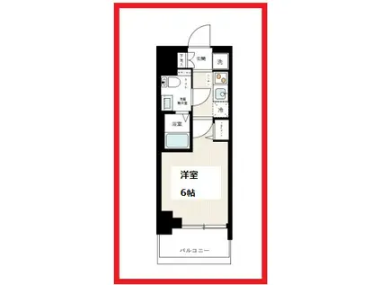 アゼスト青砥II(1K/11階)の間取り写真