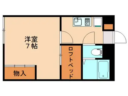 レオパレス川津(1K/2階)の間取り写真