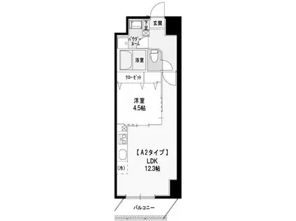 ORANGE PORTE オランジュ・ポルト(1LDK/3階)の間取り写真