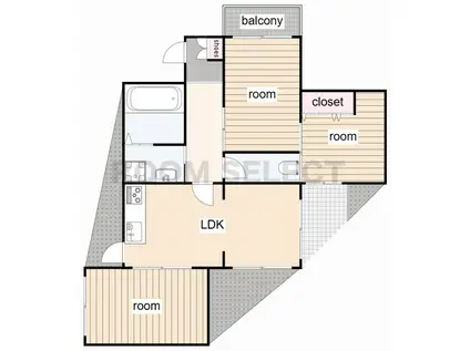 ライオンズマンション上社(3LDK/1階)の間取り写真