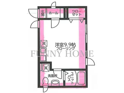 MT.HEIGHTS(ワンルーム/1階)の間取り写真