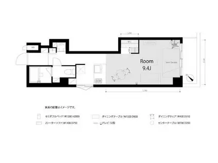 セブンスターマンシヨン第10五反田(ワンルーム/2階)の間取り写真