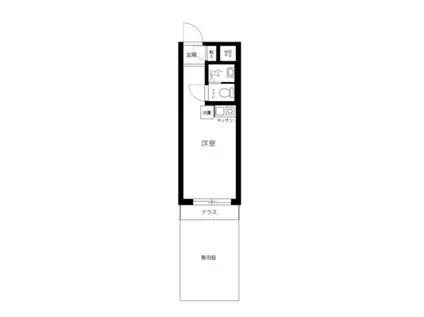 ライオンズマンション椎名町(ワンルーム/1階)の間取り写真