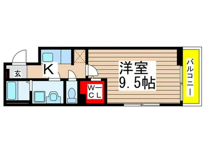 アビタシオン・U(1K/3階)の間取り写真