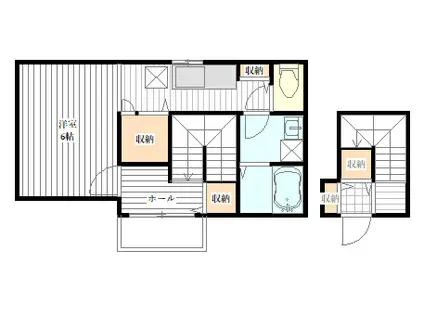 荒町AVE(1K/2階)の間取り写真