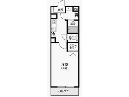 LAMER天白(1K/1階)の間取り写真