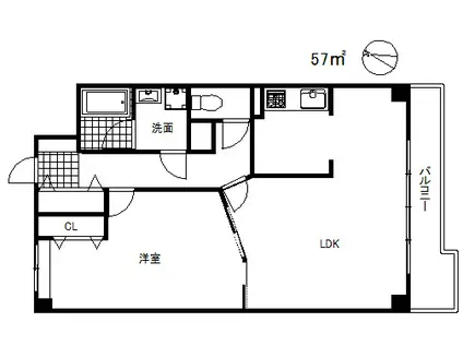 プリメーラリヨン(1LDK/2階)の間取り写真
