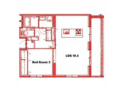パティオ駒岡20号館(1LDK/3階)の間取り写真