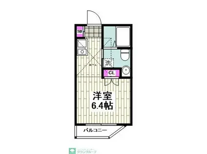 コンフォーティア(1K/2階)の間取り写真