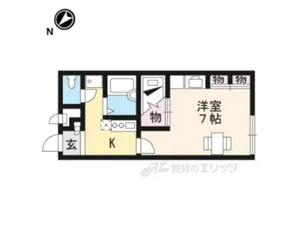 レオパレスコート ダジュール(1K/2階)の間取り写真