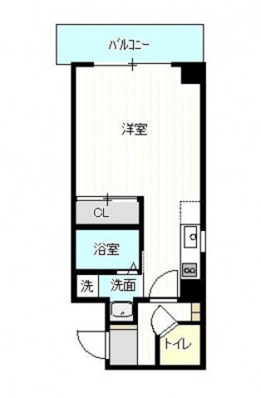 鶴見橋GRANDE(1K/5階)の間取り写真