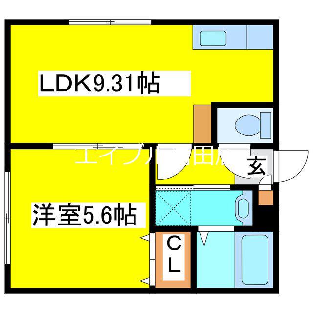 WILL PLACE(1LDK/1階)の間取り写真