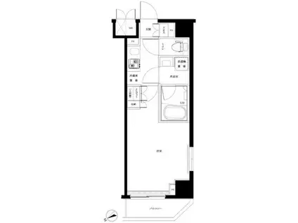 ルーブル板橋東新町壱番館(1K/5階)の間取り写真