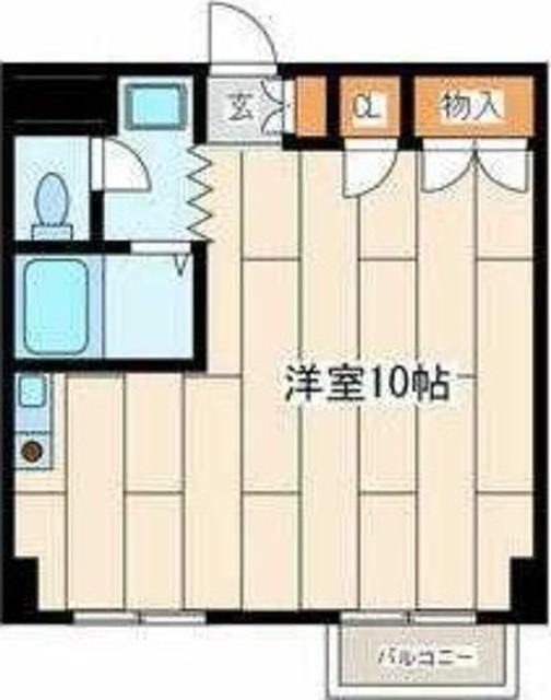 カメリアハイム(ワンルーム/1階)の間取り写真